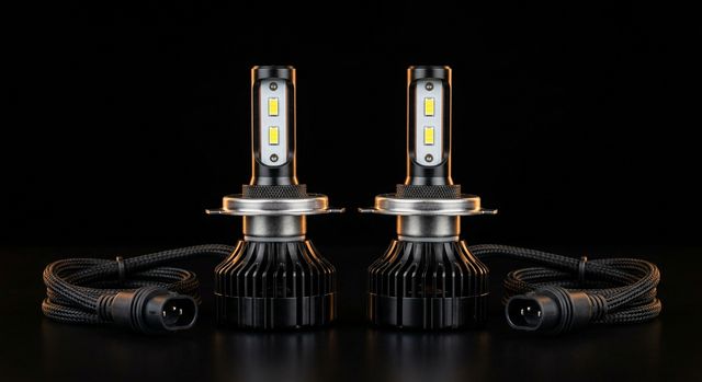 LED Headlight Bulbs H4 (Pair)